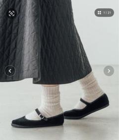 ドロゲリアクリベリー ニ38 ベルベットシューズ黒 新品未使用 drogheria Crivellini | ベルベット ストラップシューズ WOMEN