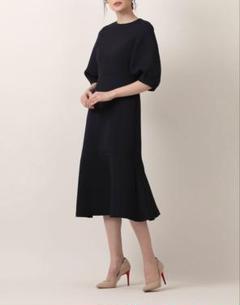 M Maglie le cassetto エフデ　ワンピース とボレロのセット M Maglie le cassetto》ショールカラーワンピース｜M Maglie le