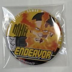 ヒロアカ　エンデヴァー　ソフトバンクホークス　缶バッジ