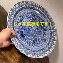 A804⭐︎古伊万里 手の込んだ牡丹唐草に鳳凰文 尺三寸（40cm