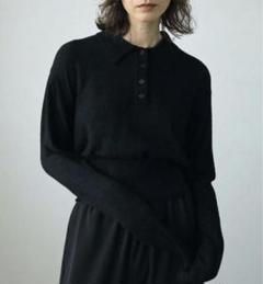 人気海外ブランドアイテム｜ファッション通販 封筒＆タグ付き完売anuke アンヌークWool Knit Shirtsブラック トップス