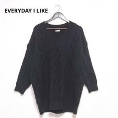 エブリデイアイライク 長袖セーター 黒 楽天市場】every day i like ニットの通販