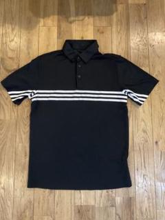 adidas HEAT.RDY 黒 ストライプ ポロシャツ M
