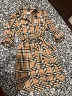 【美品】バーバリー シャツワンピース BURBERRY バーバリー チェック柄 シャツワンピース UK8 - メルカリ