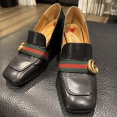 Gucci マーモントGGスクエアトゥパンプス、サイズ38 Gucci マーモントGGスクエアトゥパンプス、サイズ38