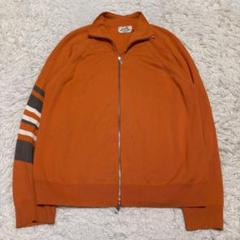 驚きの価格が実現！ 希少 Lサイズ HERMES オレンジ ドライバーズニット カーディガン トップス