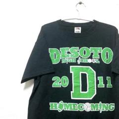 DESOTO フルーツオブザルーム 黒 ブラック　スクールTシャツ　メンズ