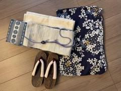 SSサイズ浴衣 花ごろも（緑）※浴衣単品