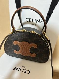 CELINE セリーヌ ハーフムーンケース／トリオンフキャンバス
