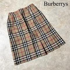 Burberrys ウール ノバチェック タイトシルエット プリーツスカート S Burberrys ウール ノバチェック タイトシルエット プリーツ
