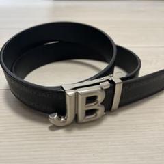 JACK BUNNY ブラックレザーベルト JBロゴ
