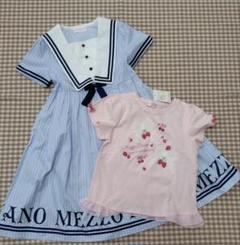 メゾピアノ ワンピース いちご セーラー Tシャツ - メルカリ