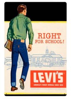 【お見逃し無く】THE ORIGHN Levi's販促用特大ポスター 1970's 