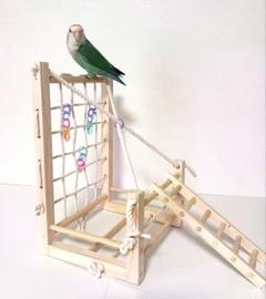バードアスレチック ネット止まり木 ジム インコ 止まり木 斜め