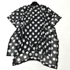 極美品✨ジュンヤワタナベ　シースルーシャツ　羽織り　AD2021　ドット　アシメ