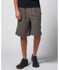W127 wjk solid wide shorts チャコール M