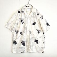 【未使用ほぼ新品に近い★希少人気】ZARAオープンカラーシャツ★アロハ花フラワー