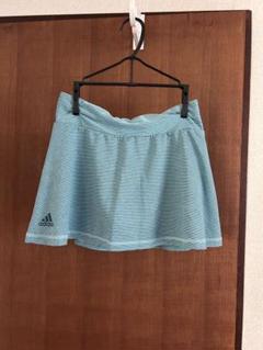 adidas テニススコート　水色　新品