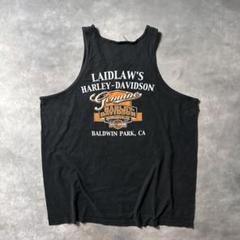 O29 古着Laidlaw’s老舗Harley-Davidson黒タンクトップ