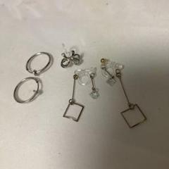 幾何学的デザイン イヤリング