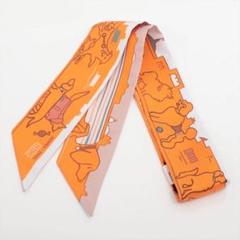 HERMES エルメス　ツイリー　パリジャンの犬　わんちゃん　シルク　バーキン ギフトにも♪【HERMES】《パリジャンの犬》ツイリー スカーフ