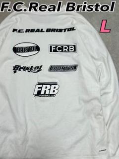 FCRB Bristol ブリストル スウェット ロンT 長袖 ホワイト 白 F.C.Real Bristol for Kids（エフシーレアルブリストルフォー