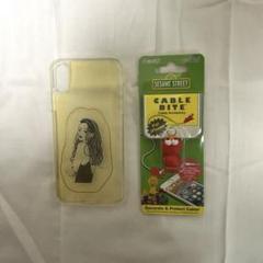 iPhone Ⅹケースとセサミストリートのケーブルアクセサリー