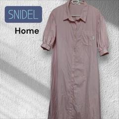 SNIDEL ピンク シャツワンピース