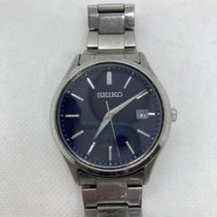SEIKO ネイビー 腕時計 ソーラー V157-0DR0 稼働品