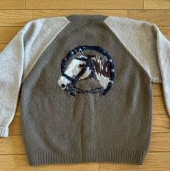 RALPH LAUREN】カーディガン ホース柄Mサイズ ヴィンテージ