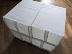 美品☆IKEA SKUBB スクッブ シューズボックス ホワイト 4個セット