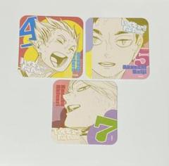 ハイキュー!! アートコースター 3枚（木兎、赤葦、木葉） - メルカリ