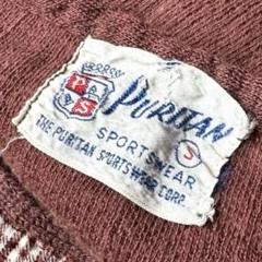 【期間限定！最安値挑戦】 50s PURITAN ヴィンテージ ニット ベスト ブラウン チェック トップス