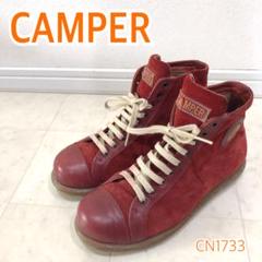 CAMPERカンペール ハイカット レディース シューズ スニーカー レッド系