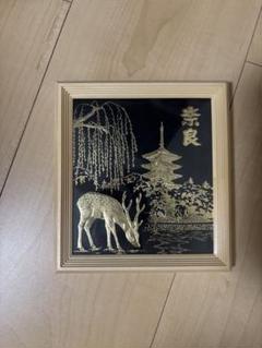 金色の鹿と奈良置物