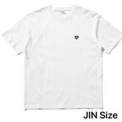 BTS ジン　Vネック Tシャツ ホワイト　JINサイズ トレカ付き　タルソク BTS ジン RUNSEOKJIN Vネック Tシャツ POPUP JINサイズ - メルカリ