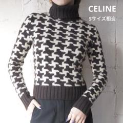 美品✨セリーヌ カシミヤ100% タートルネックニット 五分袖 セーター グレー pr410ofw1_ma_715.jpg