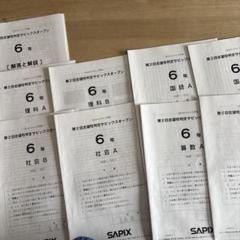 SAPIX　6年生　テスト　1年分フルセット　全16回（志望校SO・合格判定SO SAPIX6年生テスト1年分フルセット全16回（志望校SO・合格判定SO