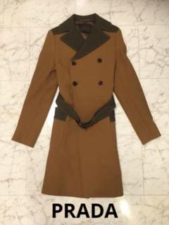 PRADAブラウン ロングトレンチコート Prada（プラダ）ウィメンズ トレンチコート・レインコート