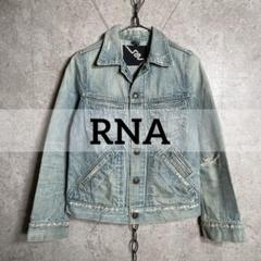 【RNA】アールエヌエーGジャンデニムボアジャケット、美品ベルト付き❤️ブルー DIESEL ディーゼル メンズ ジャケット デニムジャケット ボア