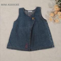 MINI ASSOCIATES/ デニム ジャンバースカート 【90cm】刺繍