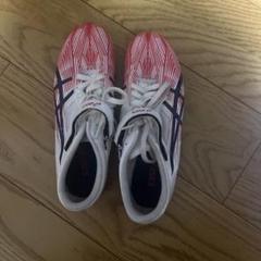 ASICS 陸上競技用スパイクシューズ レッド/ホワイト