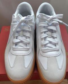 美品カルメン ティートゥー *03WHT/M.SYRUP PUMA 厚底 25㎝