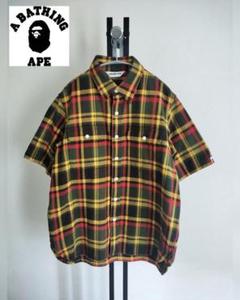 A BATHING APE ピーコート チェック柄伊勢丹 - メルカリ