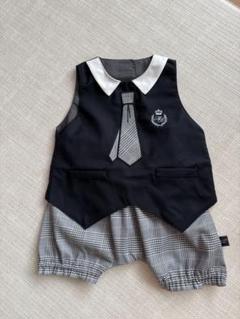 【新品】mon chéri BeBe ジャケット風スタイ＆パンツセット