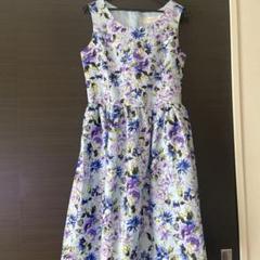 tocco closet トッコクローゼット 水色 紫 花柄 ワンピース