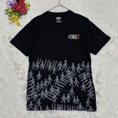 UNIQLO【S】メンズ 半袖Tシャツ 黒 シブヤロゴ お土産 綿100％