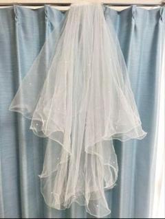 【GW限定値下げ】アルファブランカ　ロングベール　3m ラメ GW限定値下げ】アルファブランカ ロングベール 3m ラメ - メルカリ