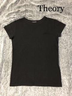 【超美品】Theory 半袖トップス ブラック サイズS 2025年最新】theory レディース 半袖(Tシャツ) Tシャツ