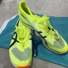 美品　asics 蛍光イエロー スパイクシューズ ASICS アシックス DS LIGHT X-FLY 4 L.E(イエロー×ブラック